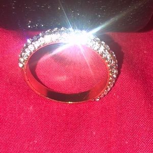 14k gold diamond studded ring
